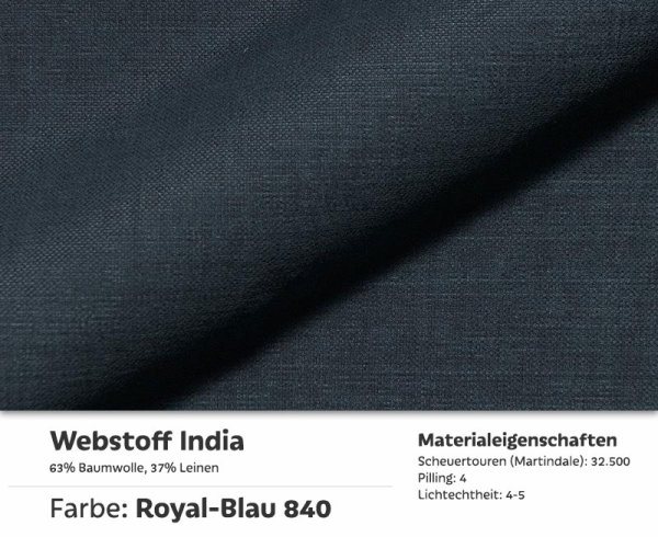 India-Royal-Blau-840 (100% Natur)