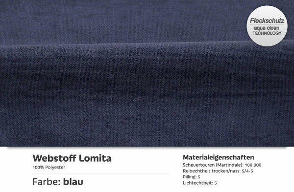 Lomita-Blau (klassisch gewebt)